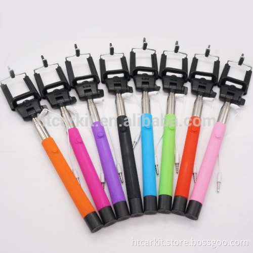 Wholesale fluted tube 96cm selfie stick for iphone,selfie stick with shutter